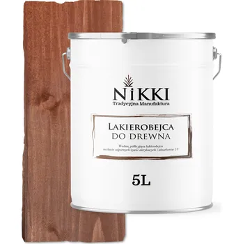 Lak na dřevo LAKYROBĚJCE NA DŘEVO 3V1 EXTRA LAZURA TMAVÝ OŘECH POLOMAT 5L OCHRANNÁ UV