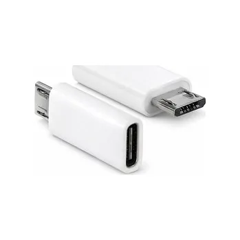 Redukce USB C na Micro USB, barva bílá