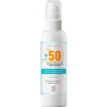 Přípravek na opalování Alma Secret Opalovací tělový krém s minerálními filtry SPF 50 100 ml