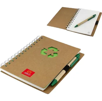 Zápisník Linkovaný poznámkový blok a kuličkové pero G01.2658