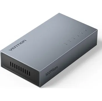 Anténní zesilovač Vention 5-Port 100Mbps Ethernet Switch Gray