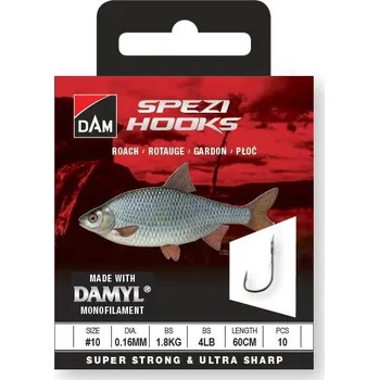 DAM Spezi Roach 2 × Velikost 12 0,14 mm 1,5 kg 3 lb 60 cm 10 ks