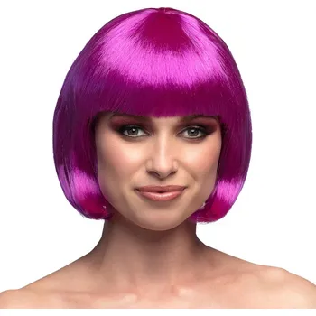 Karnevalová paruka Boland Paruka fialové mikádo s ofinou