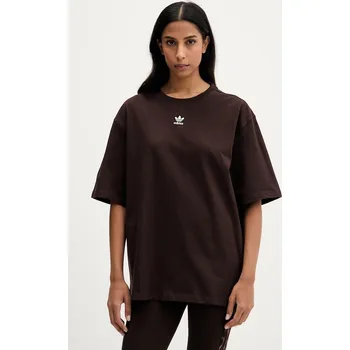 Pánské oblečení Bavlněné tričko adidas Originals KD1371 hnědá 88X, vel. S