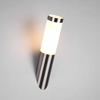 Venkovní osvětlení Trio Lighting Venkovní nástěnné svítidlo Trioto, niklová barva, výška 39 cm, nerezová ocel matný nikl 1 x 25 W
