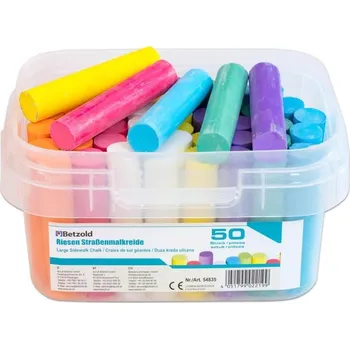 Hračka pro nejmenší Betzold Barevné venkovní křídy 50 ks
