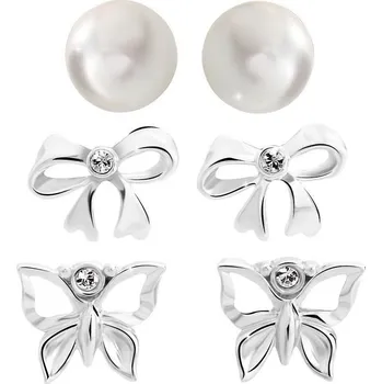 Náramek JSB Bijoux Souprava náušniček Fly s křišťálovými kameny Swarovski®