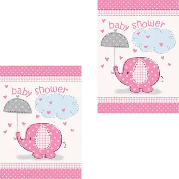 Pozvánky "baby shower" těhotenský večírek, holka / girl 8 ks - 2 bal