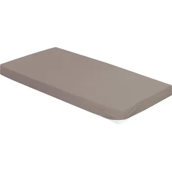 Prostěradlo Bierbaum Jersey prostěradlo 140 × 200 cm šedohnědé