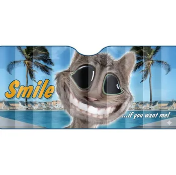 Zimní clona PREXIM úsměv kočky 60 × 130 cm