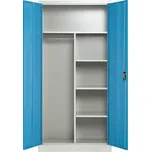 Rauman kovová šatní skříň, cylindr. zámek, RAL 5012