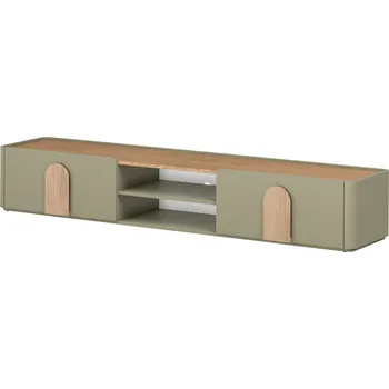 Televizní stolek TV stolek 220 Amilio - Meble Bogart Zelená 220x35.5 cm