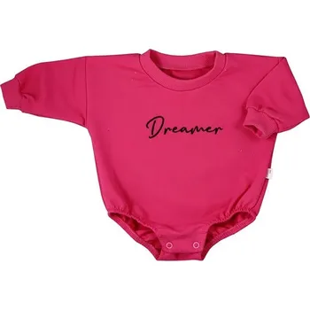 Kojenecké teplákové body baggy Koala Dreamer tmavě růžová 68 (4-6m)
