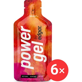 Energetický nápoj Edgar Powergel 6 x 40ml, pomeranč