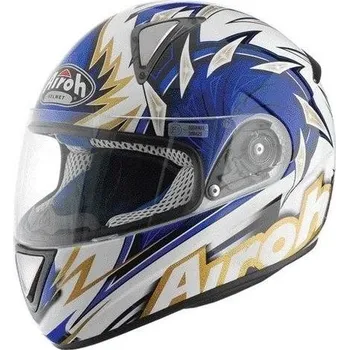 Helma na motorku AIROH LEOX RIGHT LXR18 - integrální modrá helma XL