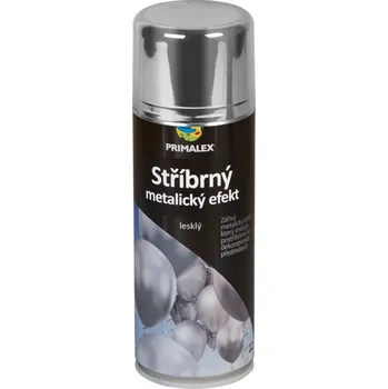 Autolak Primalex Sprej metalický efekt stříbrná 400 ml