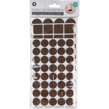 Chňapka DOCHTMANN Sada filcových podložek hnědá 104 ks