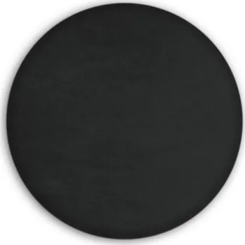 Čalouněný nástěnný panel kolo - průměr 20 cm, výška 5 cm - černá