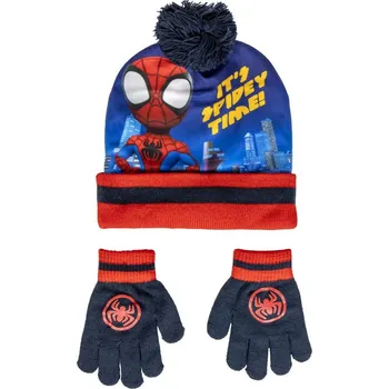 Pokrývka hlavy Spider-Man - Spidey - čepice a rukavice