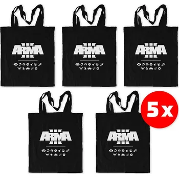 Arma 3 Eco - Friendly Shopping Bag Black 5 ks - taška