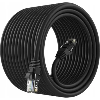 Síťový kabel Patchcord Klanet U/UTP 6 RJ45 / RJ45 10 m černý