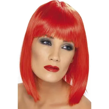 Karnevalová paruka Dámská paruka fešanda (Glam) - Červená