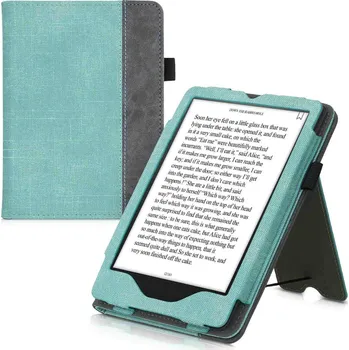 KW Mobile - Double Leather - KW5626101 - Pouzdro pro Amazon Kindle Paperwhite 5 (2021) - grey, mint