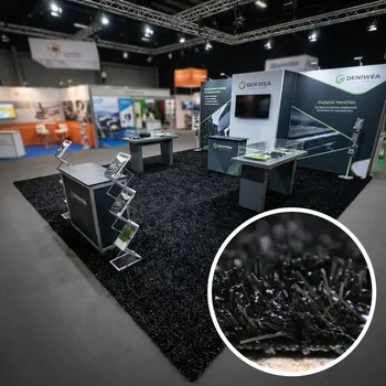 Koberec Umělá tráva PartyGrass Black, vyříznout kruh, šíře 4m, černá, Europe Grass - 1 rok na vrácení + DOPRAVA ZDARMA k Vám i zpět