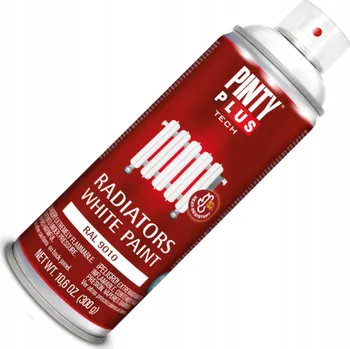 Barva ve spreji Tech radiátor BÍLÝ LESK RAL 9010 400 ml