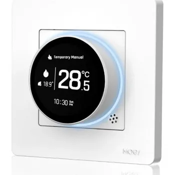 Termostat MOES Smart ZigBee Thermostat, GB Electric Floor Heating 16A, White