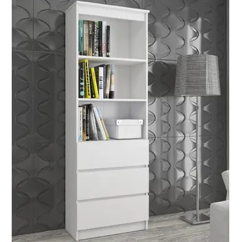 regál Policový regál se šuplíky VALESTRA - bílý