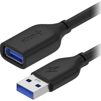 Kabel AlzaPower Core USB-A (M) to USB-A (F) 3.2 Gen 1, 2m černý