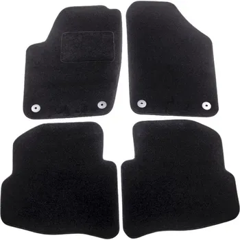 autokoberec ACI textilní koberce pro ŠKODA Fabia 99-04 černé (pro kulaté příchytky) sada 4 ks