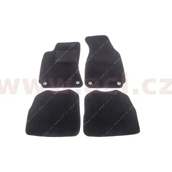 Autodoplněk ACI textilní koberce pro ŠKODA SUPERB 01-08 černé (pro oválné příchytky) sada 4 ks