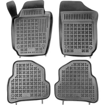 autokoberec Rezaw-Plast gumové koberečky černé s vyšším okrajem VW Polo 09- sada 4 ks