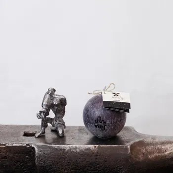 Solná lampa Vodnář Koule - Bez svícnu