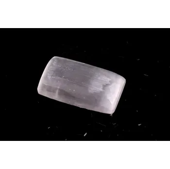 Přírodní kámen Kabošon White Selenite č.8466 (22x13x5mm)