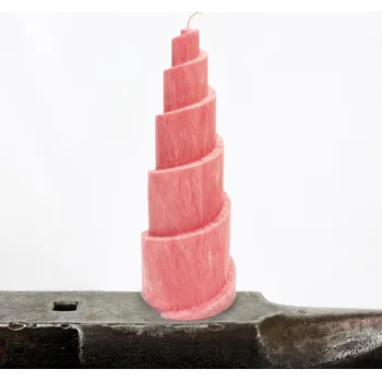 Solná lampa Růžová Spirála - Bez svícnu