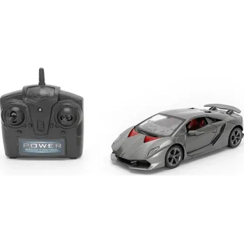 RC model auta Mamido Lamborghini Sixth Element Autíčko na dálkové 1 : 24 se světly, šedé