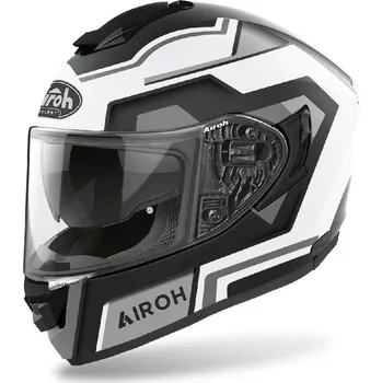 Helma na motorku AIROH ST.501 SQUARE ST5SQ35 - černobílá integrální moto helma , XL