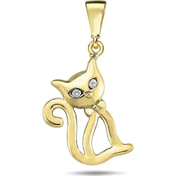 Náramek DIANTE Zlatý přívěsek kočka 59642379 (Au 585/1000, 1,11 g)