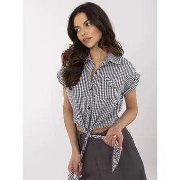 Dámská košile Košile NM BZ KA 01147.62P černá bílá S/M