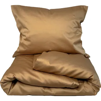 Povlečení HEDDA povlečení bavlněný satén Laila cinnamon - set 140 × 200 cm, 70 × 90 cm
