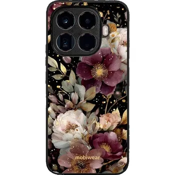 Mobiwear Glossy lesklé pouzdro na Xiaomi 15T Pro zlatavé kvítky