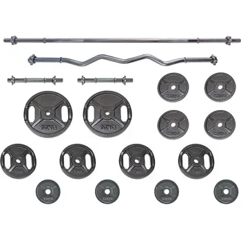 podložka na cvičení FitnessLine Činkový set Premium litina 80 kg