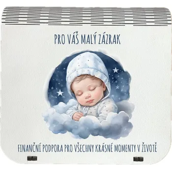 Vánoční dekorace Coolkousky Originální dárková krabička na bankovky v injekcích - "Pro váš malý zázrak"