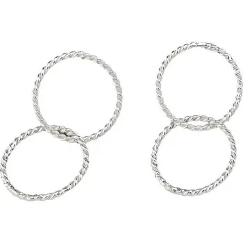 Náušnice Oriental stříbrné náušnice puzety, Dva kroužky