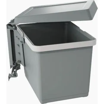 Odpadkový koš Elletipi SWING Vestavný na dvířka 12 l, šedý