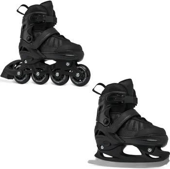 Sport RAVEN Kolečkové brusle 2v1 Raven Oxen ČERNÁ
