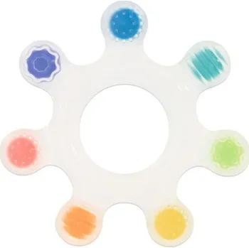 Hračka pro kojence Sassy Silikonové kousátko Rainbow Star